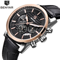Reloj Hombre 2016 BENYAR Fashion Chronograph Sport Mens Watches Top Brand Luxury Military Quartz Watch Clock