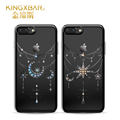 Original Kingxbar Crystals from Swarovski Stars Moon Diamond Case For iPhone 7 7 Plus Luxury Plated
