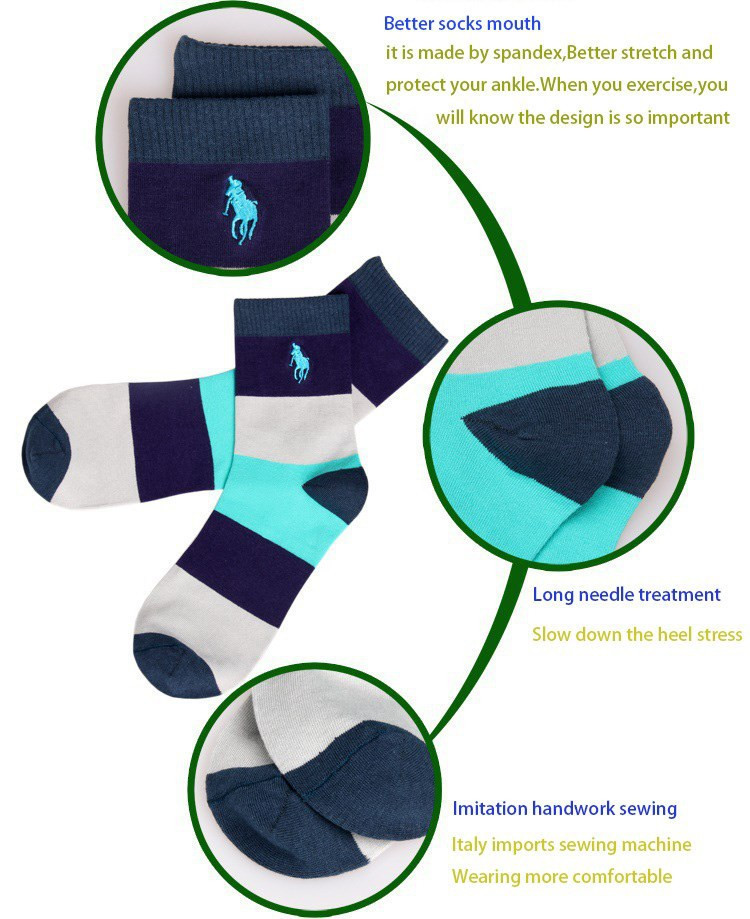 Wholesale Cotton&Bamboo Fiber Classic Business Men\'s Socks Brand Polo Mens Socks For Men, Autumn-winter Casual Socks Meias Sox (HJC POLO)7