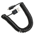 Spiral Coiled USB 2 0 A Male to Micro USB B 5Pin Adaptor Spring Cable 39