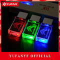 YUFANYF 2017 pendrive 3 colors Red blue green LED CITROEN car LOGO USB falsh drive 4GB