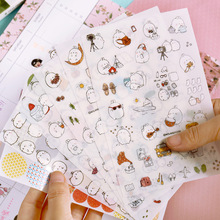 New Korea Creative Cartoon Potato Rabbit II Series Molang Pvc Sticker Set / Kawaii Label