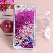 8 Colors Colorful Heart Glitter Stars Bling Dynamic Liquid Quicksand Case Cover For iPhone 5 5S