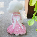 Super Cutee fashion Pet Dog Clothes Bow Flower Tutu Wedding Party Puppy Princess Dress Apparel Sizes