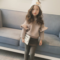 New Girls Set 2016 Kids Two pieces Set Children Fleece Thicken Sets Two Piece Suit Toddler