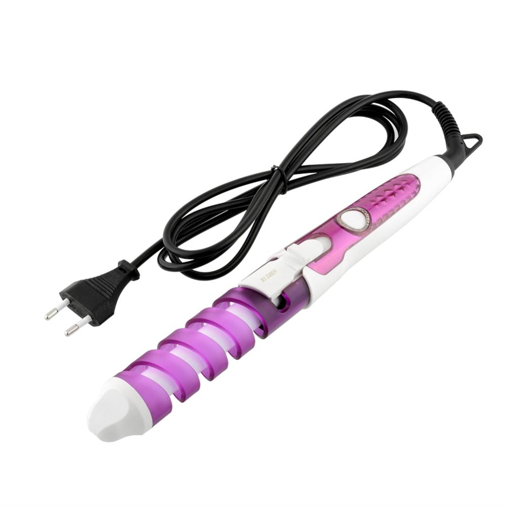 Image of New Useful Hair Salon Spiral Ceramic Curling Iron Hair Curler DIY styler automatic hair curler Travel free shipping