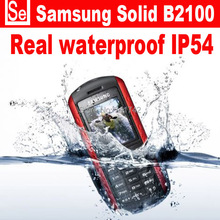 Refurbished unlocked Samsung B2100 waterproof IP54 B2100 Xplorer cell phones unlocked russian language only english keyboard