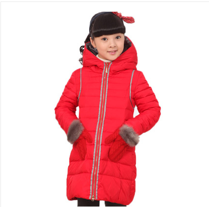 New 2014 Children's Down Jackets For Girls Casual Children Outerwear For Winter
