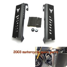 Black For YAMAHA MT09 MT-09 2014 2015 Radiator Side Guard Cover Protector Set Aluminum FYAMT031BK