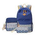 3 pcs vintage school bags for girls kids bag canvas backpack women bagpack children backpacks dot