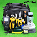 KELUSHI 27 in 1 Fiber Optic FTTH Tool Kit FC 6S Cleaver and Optical Power Meter