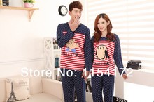 cotton couple pajama sets lovers sleepwear long sleeve sleep lounge male and female pyjamas home clothing