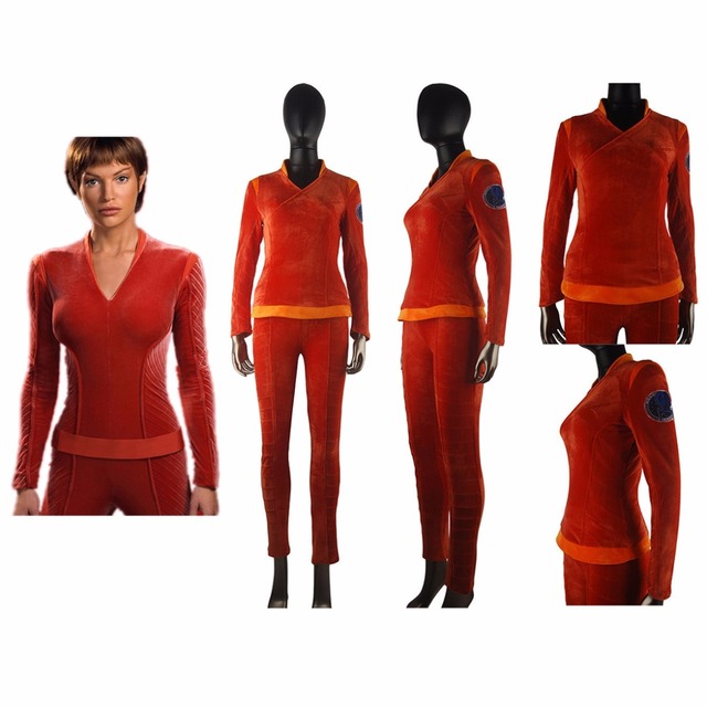 Star Trek Enterprise Commander T'Pol Uniform Outfit Halloween Cosplay Costume Women Girls Christmas Gift