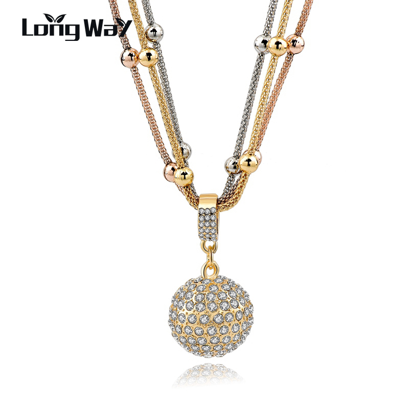 www.neverfullbag.com : Buy LongWay 2017 Hot Sale Women Long Necklace Gold Plated Chain Necklace Full ...