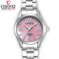 CHENXI Brand Elegant Women Business Quartz Watch Ladies Stainless Steel Rhinestone Clock Decoration Gift Relogio Feminino