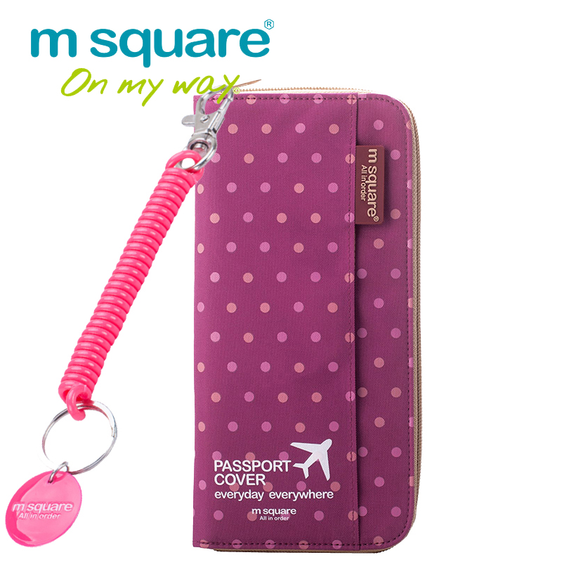 Image of M Square Travel Passport Cover Women's Card Holder Passport Case Business Credit Card Holder The Cover Of The Passport Wallet