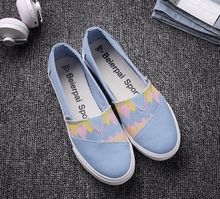 Female JK style summer preppy chic canvas shoes sneakers pedal shoes lazy casual Harajuku lolita punk