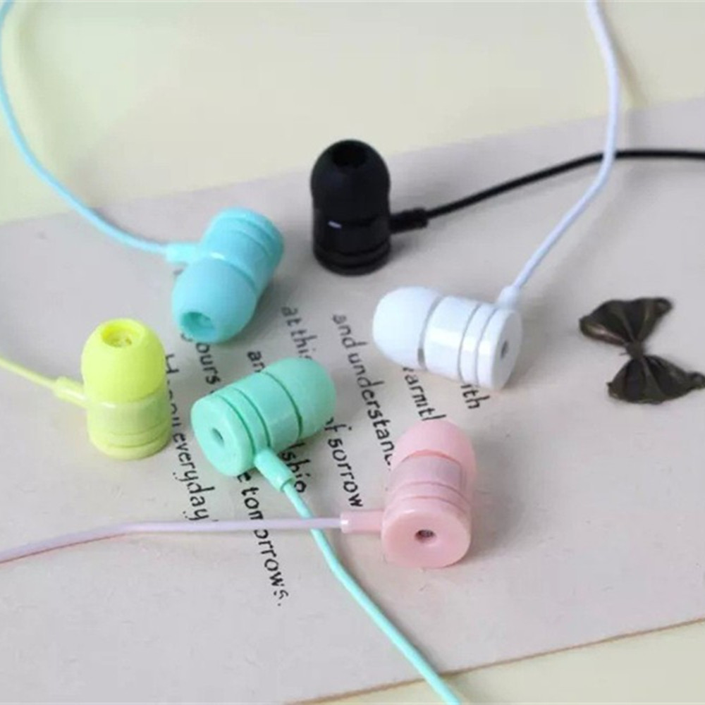 2016 Nuovo Arrivo Amaretto Auricolari con Microfono in-ear Regalo Dei Capretti di Colore Della Caramella Moda Musica Auricolare per Android Telefono Cellulare