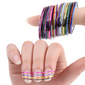 30 Colors Rolls Striping Tape Line Nail Art Sticker Tools Beauty Decorations for on Nail Stickers