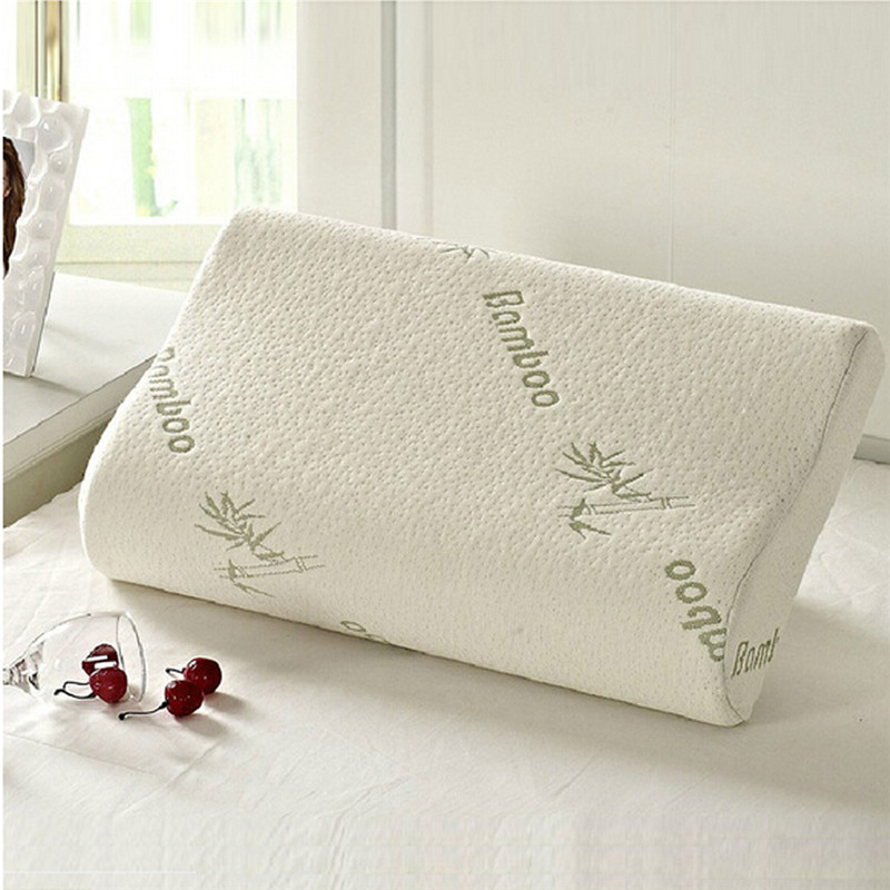 30 x 50cm Memory Foam Space pillow Slow rebound memory foam throw pillows neck rest cervical healthcare cushion bamboo fiber