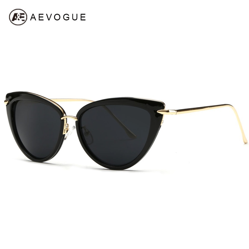 Image of AEVOGUE Newest Alloy Temple Sunglasses Women Top Quality Sun Glasses Original Brand Designer Gafas Oculos De Sol UV400 AE0269