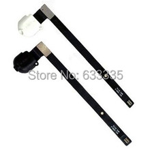 New Audio Jack Headphone dock flex cable for ipad air for ipad 5 A1474 A1475 A1476 earphone white black free shipping 5pcs