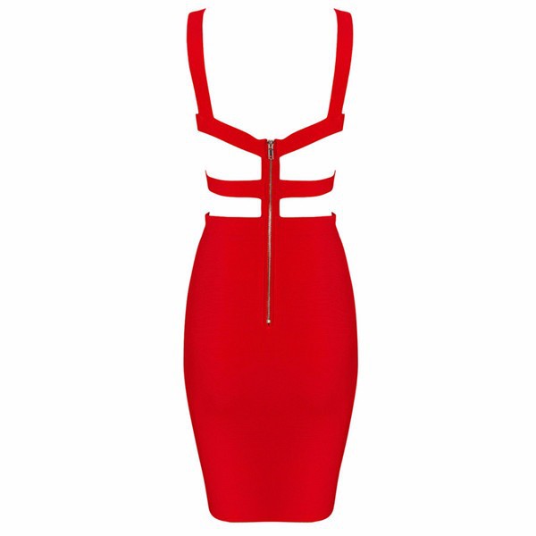 Red-Spaghetti-Straps-V-Neck-Bandage-Dress-2014-Summer-New-Womens-Sexy-Bodycon-Dress-Elegant-Short (1)