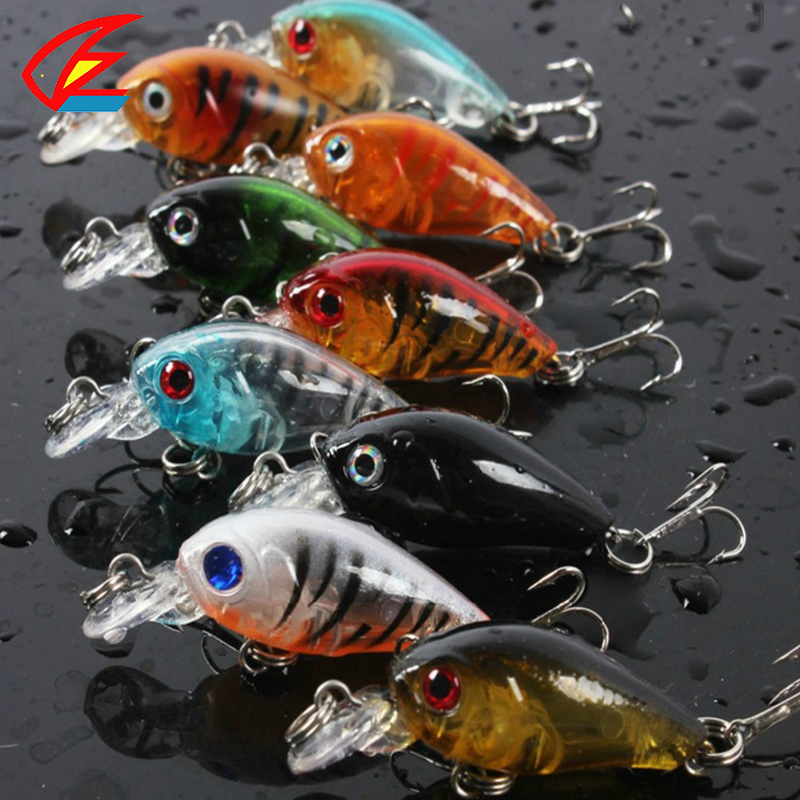 Image of Buy 4.5cm 4g Transparent Plastic Fishing Lures Minow Crankbaits 3D Fish Eye Artificial Lure Bait from China Factory CB005