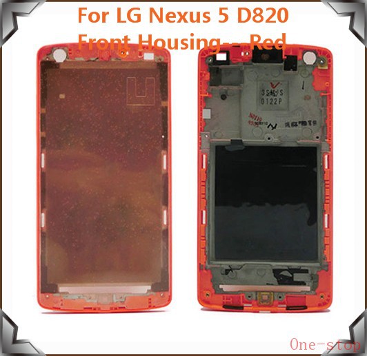 For LG Nexus 5 D820 Front Housing---Red02