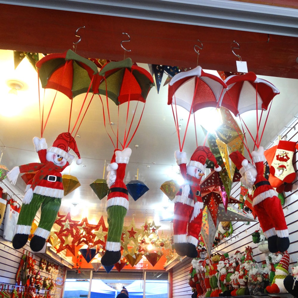 24cm christmas home ceiling decorations parachute santa 24cm christmas home ceiling decorations parachute santa