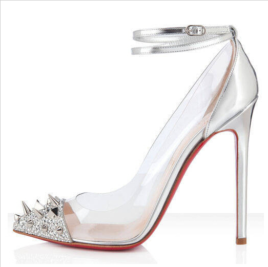 knock off red bottom shoes for women - rhinestone red bottom heels