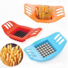 Quick Potato Slicer Cutter Stainless Steel Vegetable Chopper Chips Making Tool Potato Cutting Fries Tool Kitchen Accessories