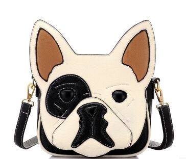 Fashion cool dog shape shoulder bag animal pattern slanting cross bag unisex handbags men s bags