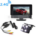 DIYKIT 4 3 Inch Video Car Monitor HD LED Car Camera Rear View Security System Wireless
