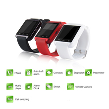 2016 Bluetooth Sport Smart Watch MTK WristWatch Health U8 for Samsung S3 S4 S6 edge Note 3 4 5 for HTC LG G2 G3 G4 Android Phone