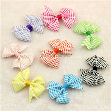 3.2″ Plaid Tartan Checkered pattern Ribbon Bows Baby Hair accessories Toddlers Girls Hair clip Kid Colorful hairpin 400pc