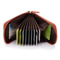 Brand high quality genuine Leather business card holder card coin bag multi color 12 cardholder men