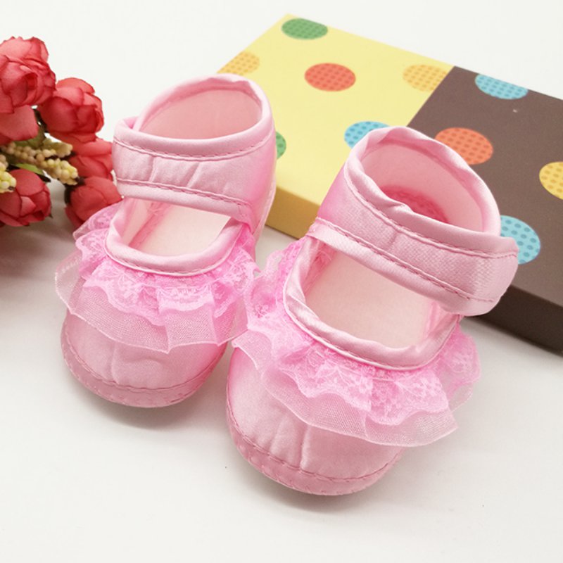 Baby Girls First Walkers Autumn Spring Hook Type Lace Baby Girl Princess Toddler Shoes