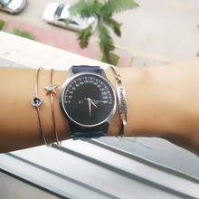 Newly Design Women Ladies Leather Band Analog Quartz Wrist Watch Friends Gift ZYQ 160323