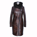 mink fur natural Genuine Leather 100 Collar Loose special offer women winter Faux suede coat dress