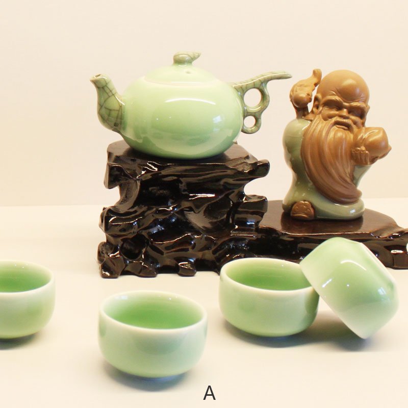 TeasetceramickungfuCeladonTeaSetporcelainteapotsceramicgift