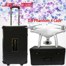 2pcs/lot DJI Phantom 4 Handle Trolley Compressive Lock Case Box For FPV Drone RC Quadcopter DJI Phantom 4 Outdoor Protection