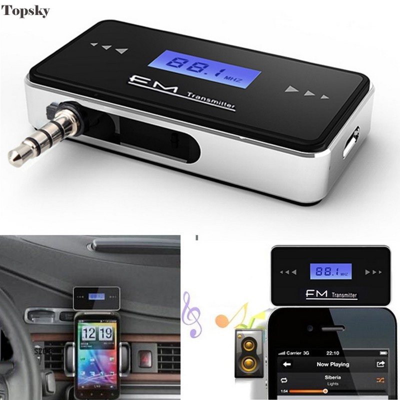 Image of LCD 3.5mm Music Radio Car Mp3 Player Wireless Fm Transmitter Bluetooth For IPod For IPad For IPhone 4 4S 5 Transmisor Fm SZD