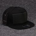 Fancy 3D snapback cap raised soft silicon square pyramid flat baseball hip hop hat for boys