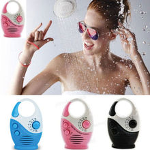 Portable Mini AM FM Hanging Shower Bathroom Waterproof Music Radio 3 Colors