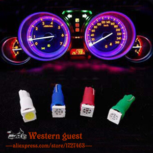 10pcs 5 Colors T5 Car Instrument LED Air condition...