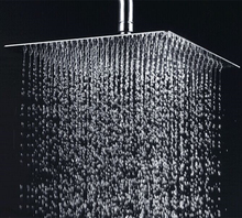 Free Shipping 30CM 30CM Square Round Stainless Steel Ultra thin Shower Head 12 Inches Bathroom Rainfall