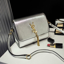 Luxury Women Handbags Famous Designer 2016 New Japanese Korean Small Fashion Tassel Silver Gold Shoulder Messenger Bags Bab33263