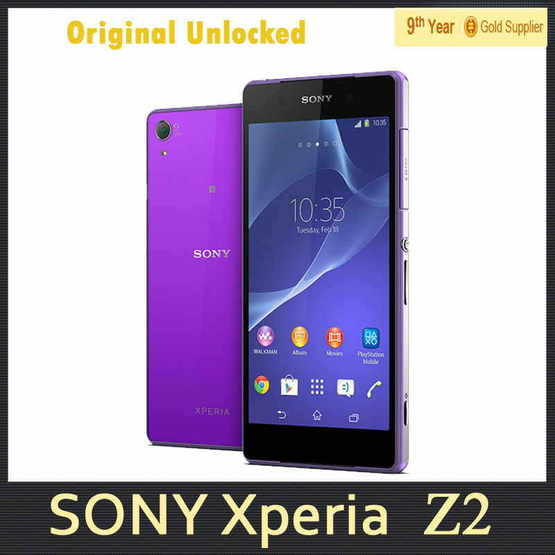 Z2 Sony Xperia Z2 Original Cell phone Android 4 4 Quad core 3GB RAM 16GB ROM