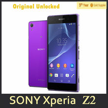 Z2 Sony Xperia Z2 Original Cell phone Android 4.4 Quad core 3GB RAM 16GB ROM 5.2”Touchscreen 20.7MP Camera Refurbished